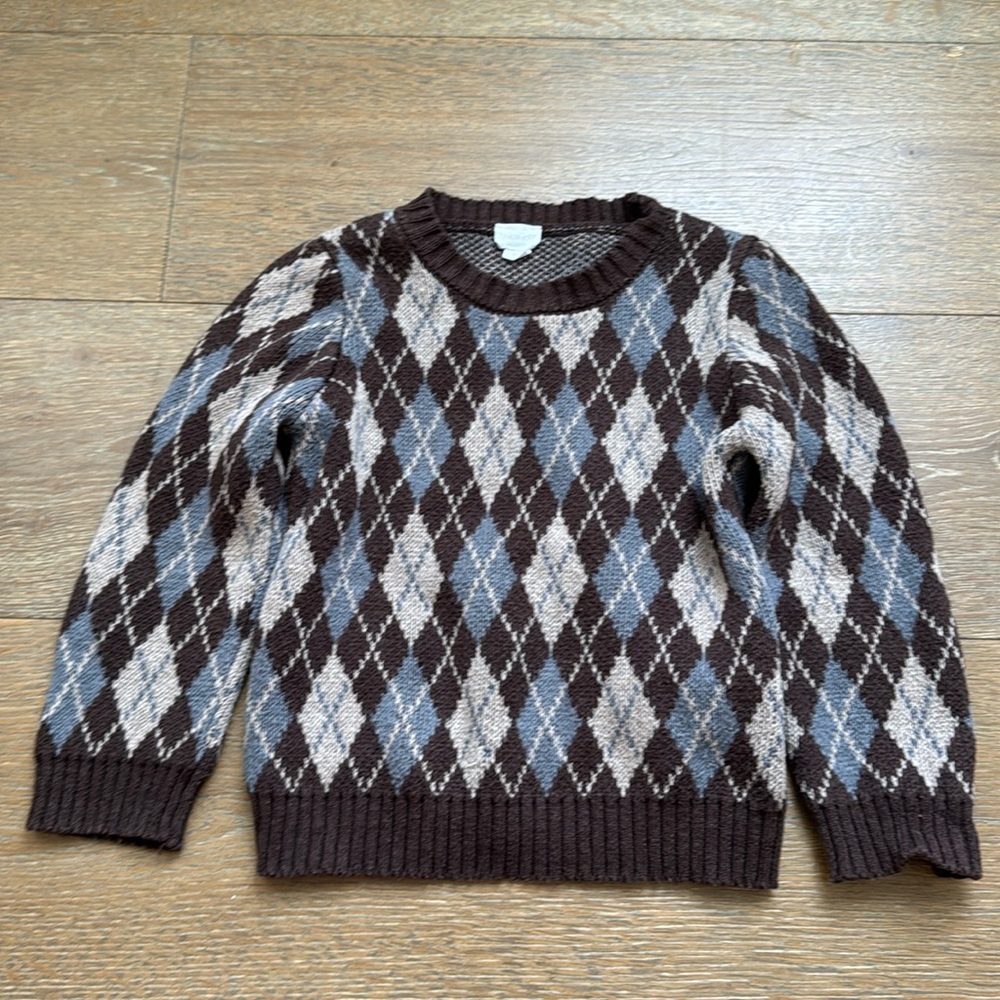 Jamie Kay | Organic 100% Cotton plaid Sweater | Size 3Y